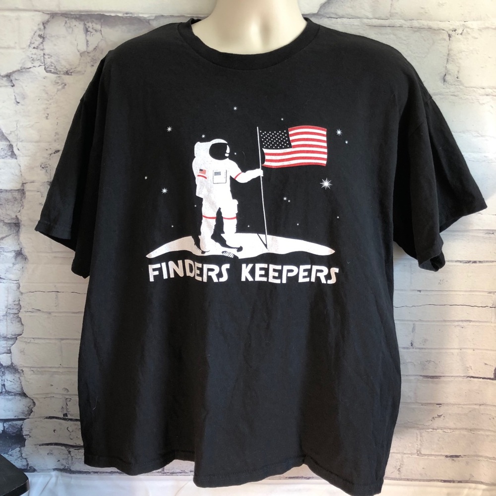 Busted Tees Finders Keepers American Flag T sz XXL